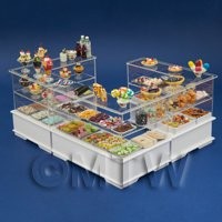 Complete Triple Dessert Sweet Shop Counter