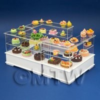 Complete Dolls House Miniature Patisserie Shop Scene