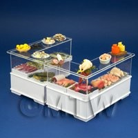 Complete Dolls House Miniature Double Fish And Meat Counter