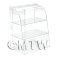 Dolls House Miniature Clear Acrylic Table Top Display Unit