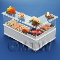 Left Hand L Shape Dolls House Miniature Butchers Counter