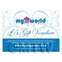 Five Pound Gift Voucher For MyTinyWorld Dolls House