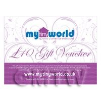 Ten Pound Gift Voucher For MyTinyWorld Dolls House