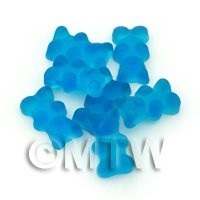 Translucent Light Blue Jelly Bear Charm For Jewellery