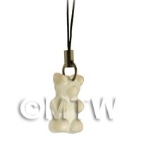 Translucent Clear Jelly Bear Phone Charm