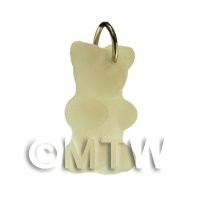 Translucent White Jelly Bear Charm