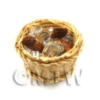 5 Dolls House Miniature Oysters In A Basket (FSHB04)