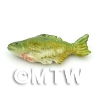 Dolls House Miniature Green and Yellow Fish 