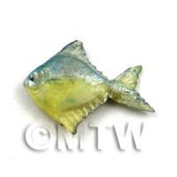 Dolls House Miniature Blue and Yellow Fish 