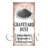 Dolls House Miniature Graveyard Dust Magic Label Style 1