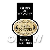 Dolls House Miniature Liars Tongues Magic Label Style 2