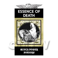 Dolls House Miniature Essence Of Death Magic Label (S4)