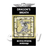 Dolls House Miniature Dragons Breath Magic Label (S4)