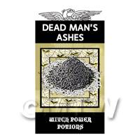 Dolls House Miniature Dead Mans Ashes Magic Label (S4)