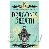 Dolls House Miniature Dragons Breath Magic Label (S5)