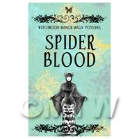 Dolls House Miniature Spider Blood Magic Label (S5)