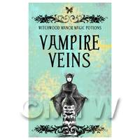 Dolls House Miniature Vampire Veins Magic Label (S5)