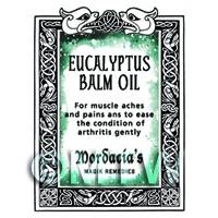 Dolls House Eucalyptus Balm Oil Magic Potions Label (S7)
