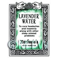 Dolls House Lavender Water Magic Potions Label (S7)