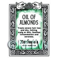 Dolls House Oil Of Almonds Magic Potions Label (S7)