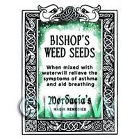 Dolls House Bishops Weed Seed Magic Potions Label (S7)
