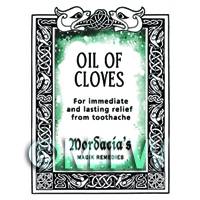 Dolls House Oil Of Cloves Magic Potions Label (S7)