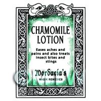 Dolls House Chamomile Lotion Magic Potions Label (S7)