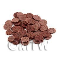 50 Milk Chocolate Ripple Slices - Nail Art (11NS40)