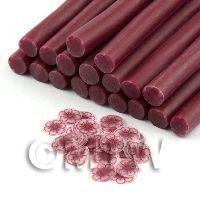 Handmade Transparent Wine Red Flower Cane - Nail Art (11NC105)