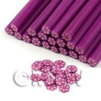 Handmade Purple And Pink Flower Cane - Nail Art (11NC109)