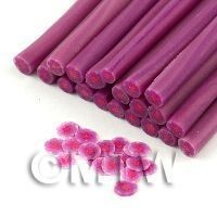 Handmade Red And Mauve Flower Cane - Nail Art (11NC95)