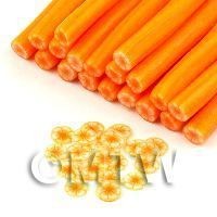 Handmade Transparent Orange Flower Cane - Nail Art (11NC97)