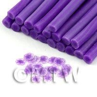 Handmade Transparent Purple Flower Cane - Nail Art (11NC101)