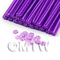 Handmade Mauve Snowflake Cane  - Nail Art (11NC02)