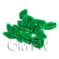 50 Green Leaf Cane Slices - Nail Art (DNS03)