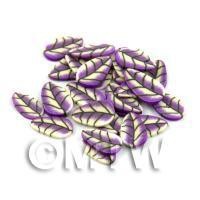 50 Purple Leaf Cane Slices - Nail Art (DNS07)