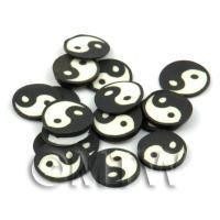 50 Handmade Yin and Yang Cane Slices (DNS51)