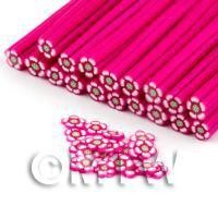 Handmade Dark Pink Flower Cane - Nail Art (DNC64)