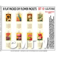 8 Dolls House Flower Seed Packets (Set 10)