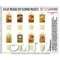 8 Dolls House Flower Seed Packets (Set 12)