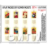 8 Dolls House Flower Seed Packets (Set 4)
