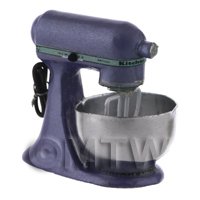 Metallic Purple Dolls House Miniature Old Style Batter / Dough Mixer