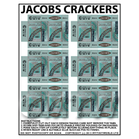Dolls House Miniature Packaging Sheet of 6 Jacobs Crackers