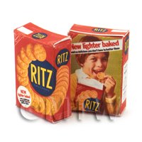 Dolls House Miniature Ritz Cracker Box From 1960s