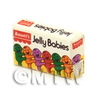 Dolls House Miniature Jelly Babies Sweet Box From 1970s-80s