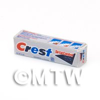 Dolls House Miniature Crest Toothpaste Box From 1980s