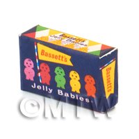 Dolls House Miniature Jelly Baby Box From 1950s