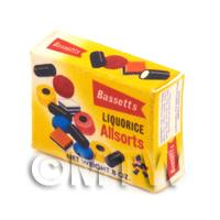 Dolls House Miniature  Liquorice Allsorts  Sweet Box