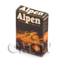 Dolls House Miniature Alpen  Mixed Cereal Box