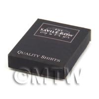 Dolls House Miniature Opening Black Saville Row Shirt Box